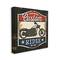 Stupell Industries Custom Rides Motorcycle Sign Vintage Americana Bike Canvas Wall Art